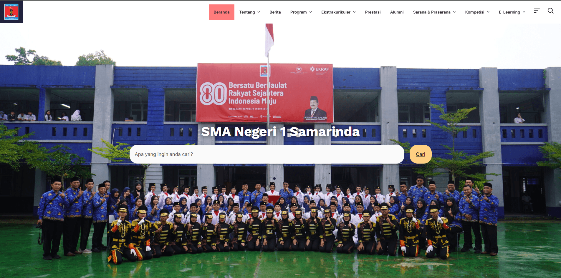 Profile Website SMA Negeri 1 Samarinda