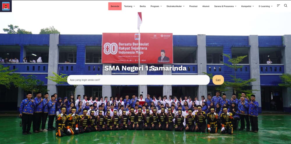 Profile Website SMA Negeri 1 Samarinda